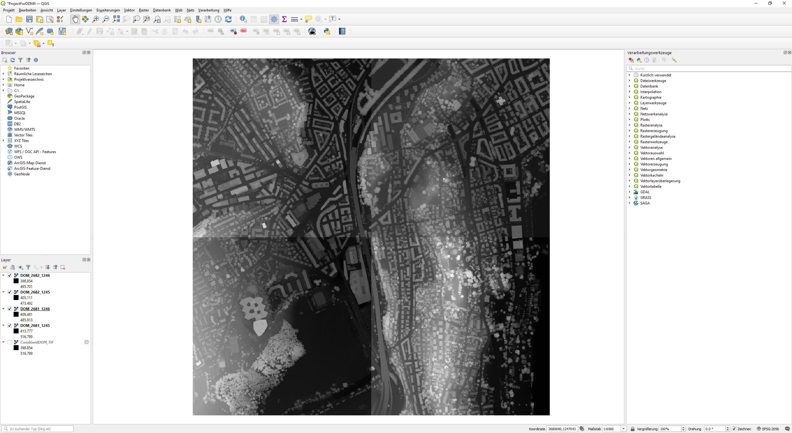 QGIS_LoadDOM_DTM